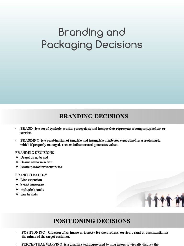 Branding and Packaging Decision PDF Brand Packaging And Labeling