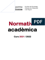 NORMATIVA ACADÈMICA 2021 2022 - Català