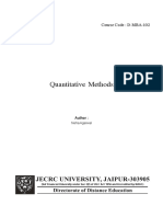 D MBA 102 Quantative Methods