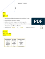 UCSP 3.2 (Rationale For Studying Anthropology, Political Science and Sociology)