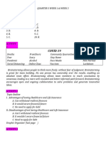 READING and WRITING SKILLS Week 1 & Week 2 (Patterns of Paragraph Development)