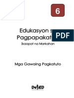 Edukasyon Sa Pagpapakatao: Mga Gawaing Pagkatuto