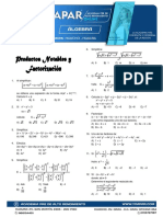 Álgebra Productos Notables y Factorización 13 07 21