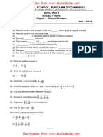 CBSE Class 8 Revision Worksheets and Sample Papers