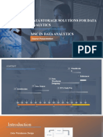 Data Storage Solutions For Data Analytics MSC in Data Analytics