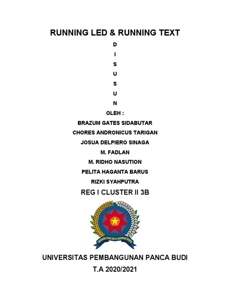 Makalah Running Text & Running LED | PDF | Komputer
