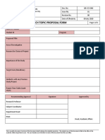 Research Proposal Form for AMA University Students