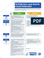 Voting Station Dos and Donts On Election Day