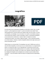 El relato etnográfico: claves para su construcción