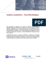 Ciedur Análisis Cuantitativo Nota Metodológica