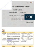 Planeación 20 A 24 de Septiembre de 2021