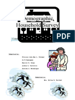 Demographic Household Survey: Community Engagement Solidarity and Citizenship