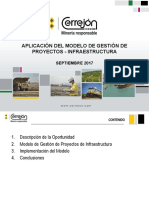 Aplicación Del Modelo de Gestión de Proyectos - Infraestructura