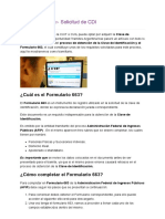 Formulario 663 Solicitud de CDI