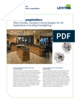Lock-In Lampholders: Allow Smaller, Compact Fixture Designs For All Applications Including Downlighting