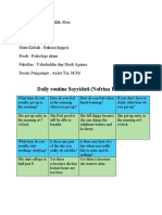 Tugas Daily Routine Sayyidati (Nofrina)