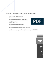 Traditional and Digital ESL Materials