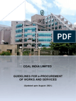 Guidelines For E-Procurement of Works and Services UPDATED AUGUST-2021