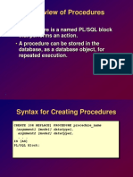Overview of Procedures