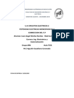 Problemas de Potencia Electrica Monofasica y Correccion Del F.P