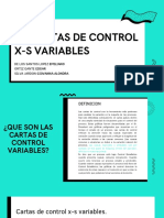 Cartas de Control X-S VARIABLES