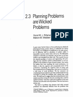 Planning Problems Are Wicked Problems