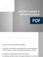 HIPOPOTASEMIA E HIPERPOTASEMIA: GENERALIDADES, CAUSAS Y TRATAMIENTO