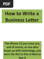 Business Letter