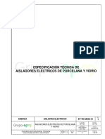 Et-Td-Me02-01 Aisladores de Porcelana y Vidrio