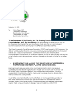  Community Forest Advisory Committee (CFAC) letter to Los Angeles City Planning re