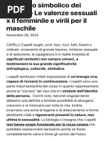 L'aspetto simbolico dei capelli