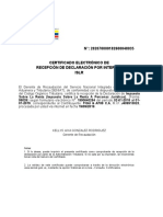 Certificado Declaracion