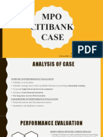 MPO Citibank Case