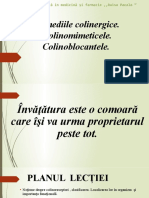 Remediile Colinergice. Colinomimeticele. Colinoblocantele.: Centrul de Excelență În Medicină Și Farmacie ,,raisa Pacalo "