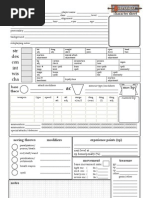Edge of the Empire Character Sheet Form Fillable v2 | Role Playing