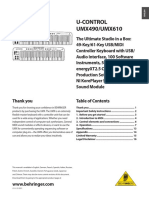 U-Control UMX490/UMX610: User Manual