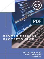Requerimientos Proyecto Blog