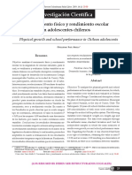 Nutricion y Crecimiento Fisico en Chilenos