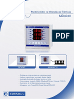 Md4040 Multimedidor de Grandezas Eletricas Md4040 Md4040 TC