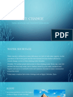 Climate Change: Water Shortages and Changing Water Prices