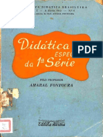 LIVRO ANTIGO – Didática especial da 1ª série – 1958_Amaral Fontoura