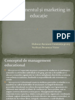 Managementul Și Marketing in Educație