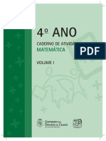 Caderno de Atividades Matemática 4º Ano I