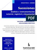 SUCESIONES. A20M07 Analisis e Instrumentacion Notorial, Registral y Documental. 2020. Sebastian Sabene