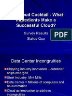 The Cloud Cocktail - What Ingredients Make A Successful Cloud?