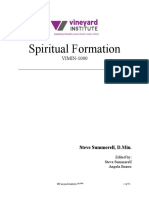 VI - Spiritual Formation Outline