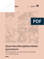 Por Que Pensar Interdisciplinaridade Com