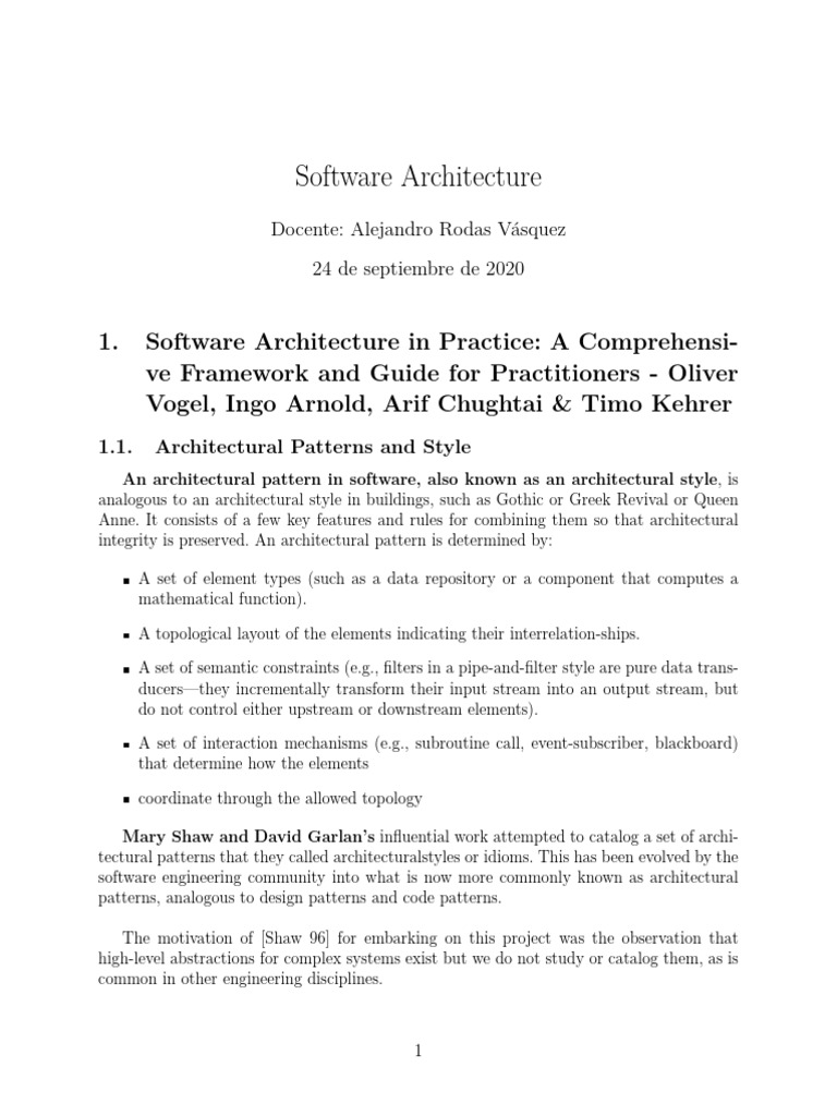 Architectural Styles in Software Design | PDF | Software Architecture ...