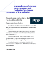 Mecanismos Moleculares de La Replicación Del ADN