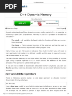 C++ Dynamic Memory: New and Delete Operators